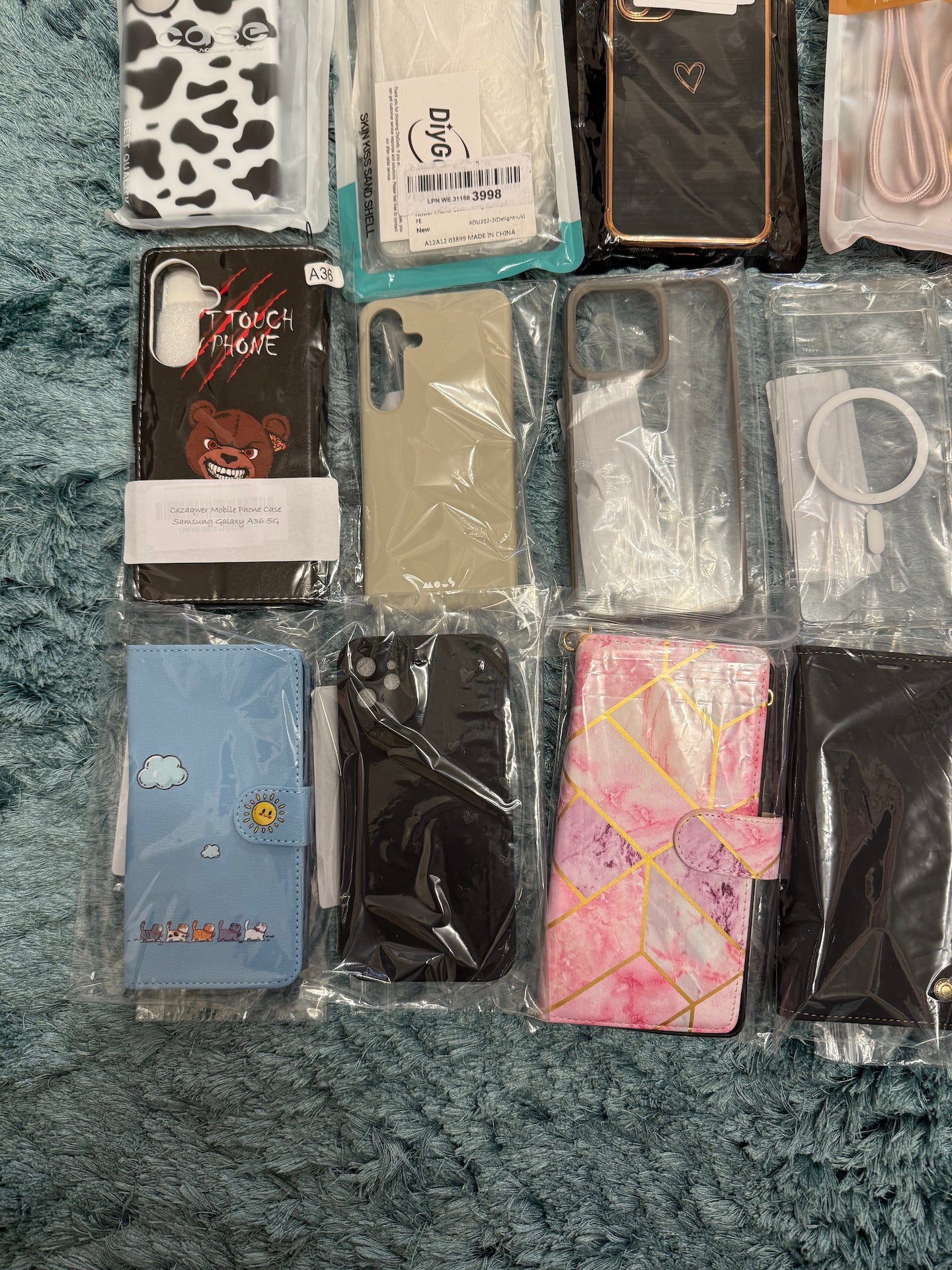 40x Mobile Phone Cases Job Lot Mixed iPhone Samsung Covers Bundle New