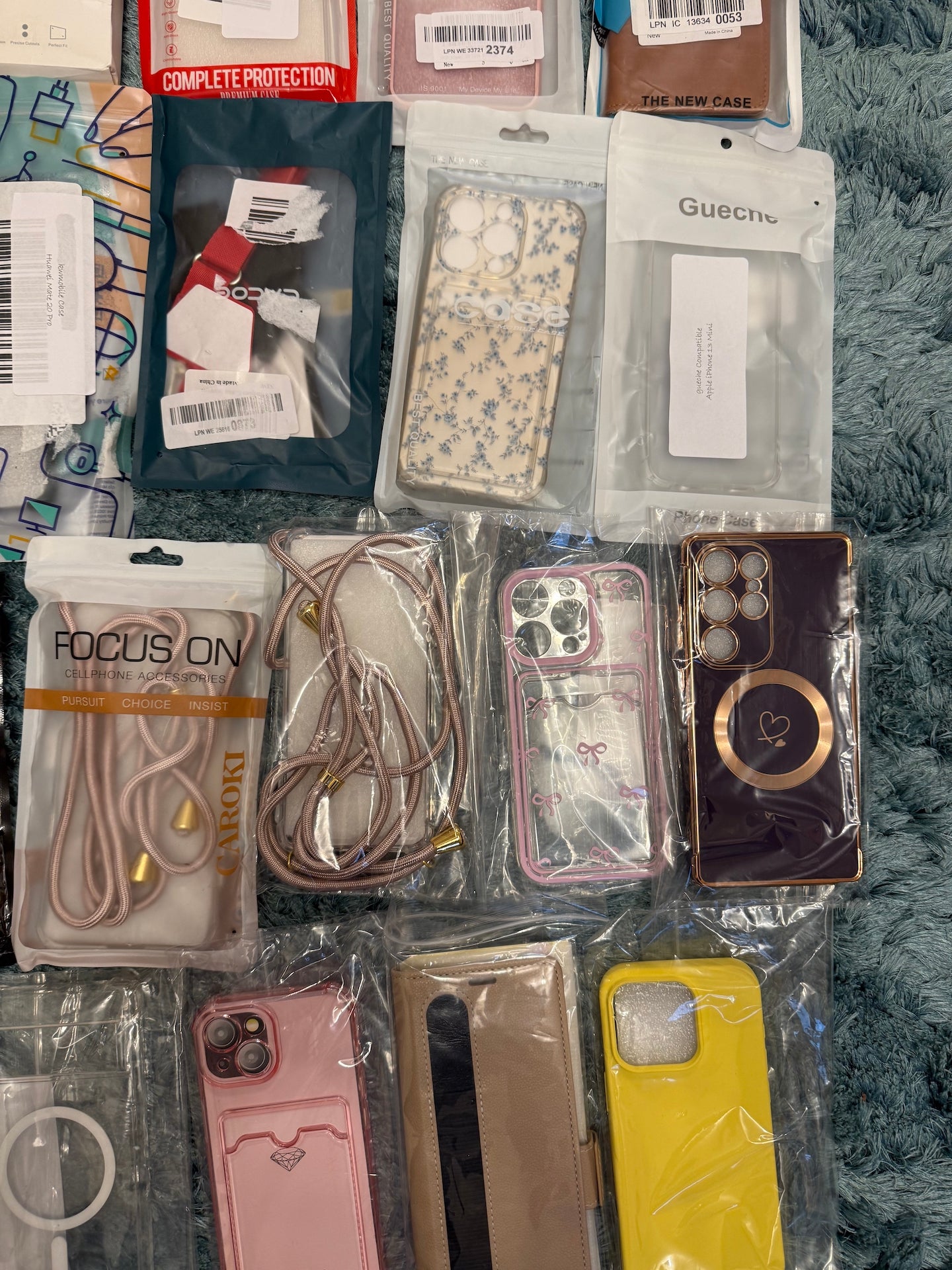 40x Mobile Phone Cases Job Lot Mixed iPhone Samsung Covers Bundle New
