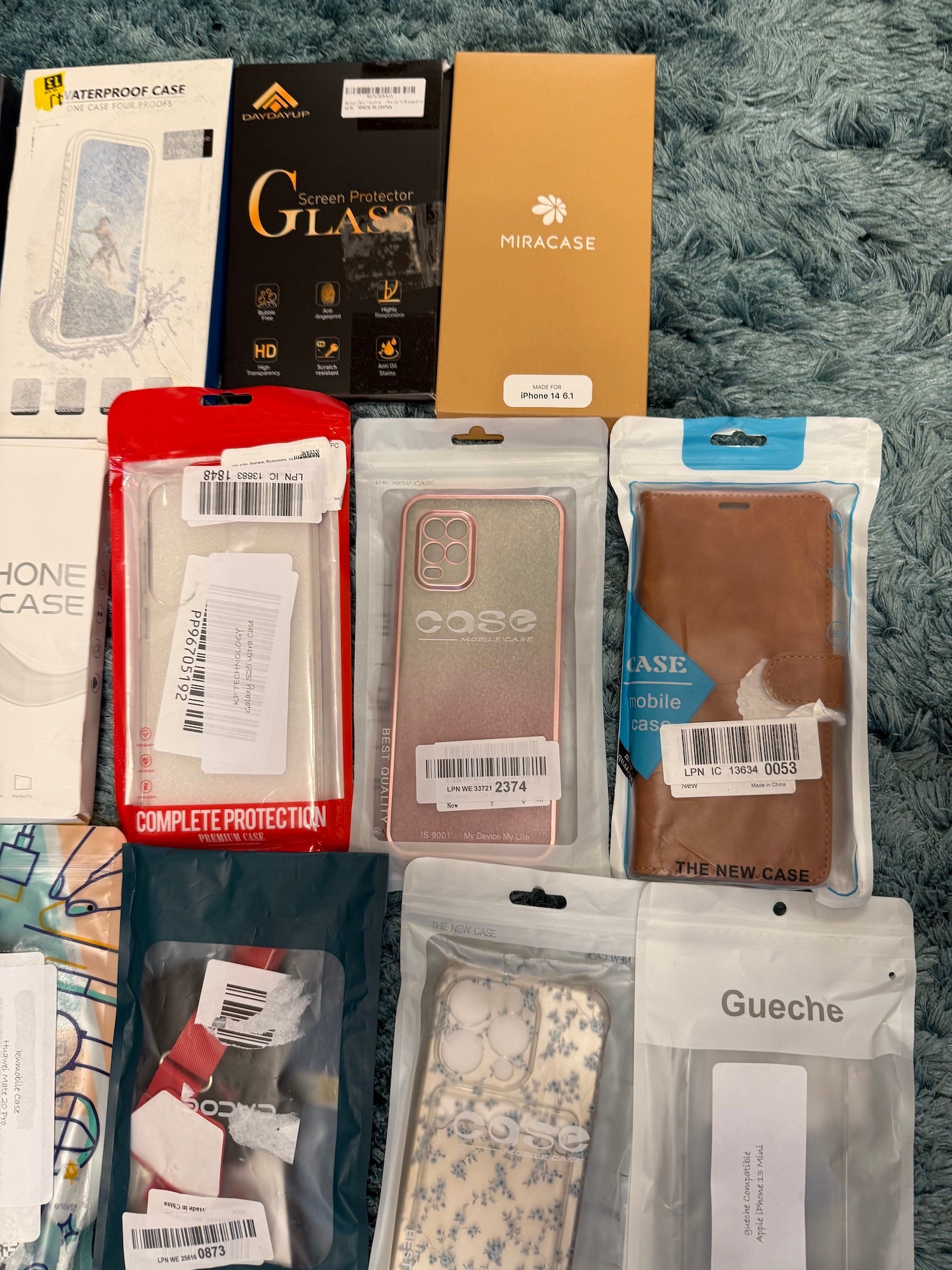 40x Mobile Phone Cases Job Lot Mixed iPhone Samsung Covers Bundle New