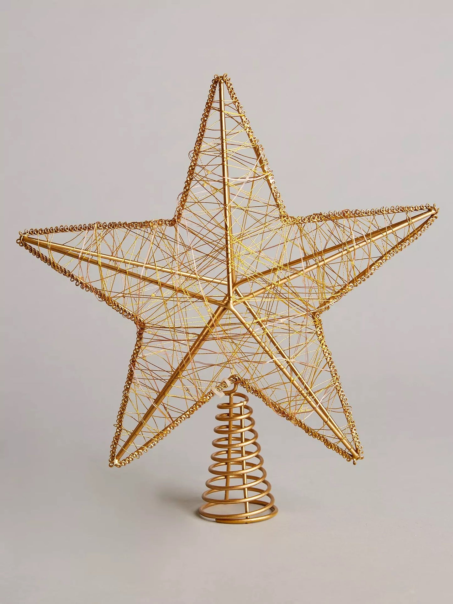 Gold Light Up Tree Topper