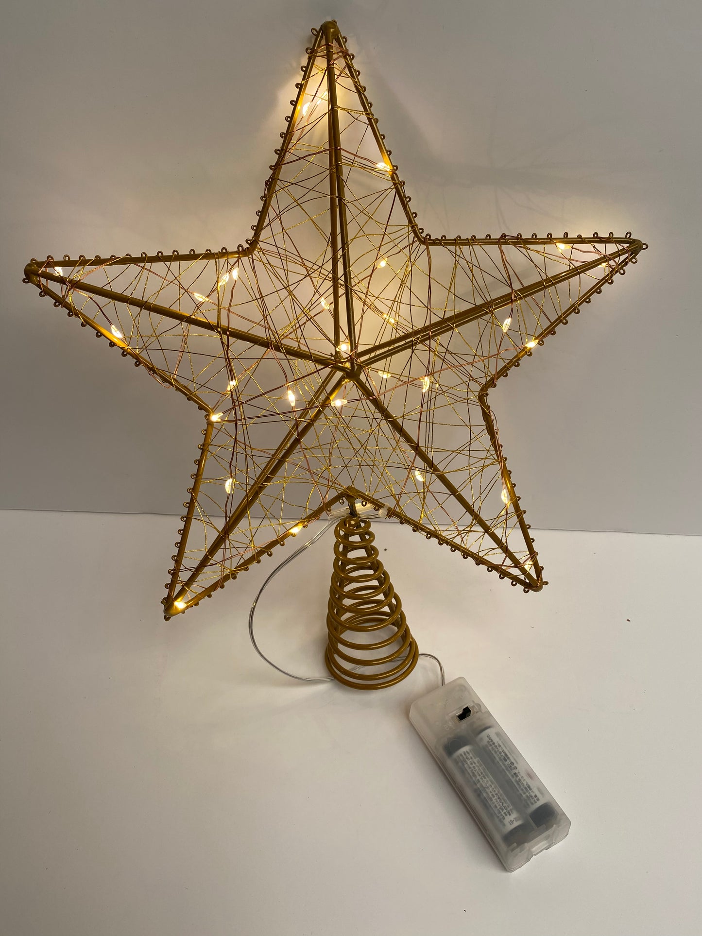 Gold Light Up Tree Topper