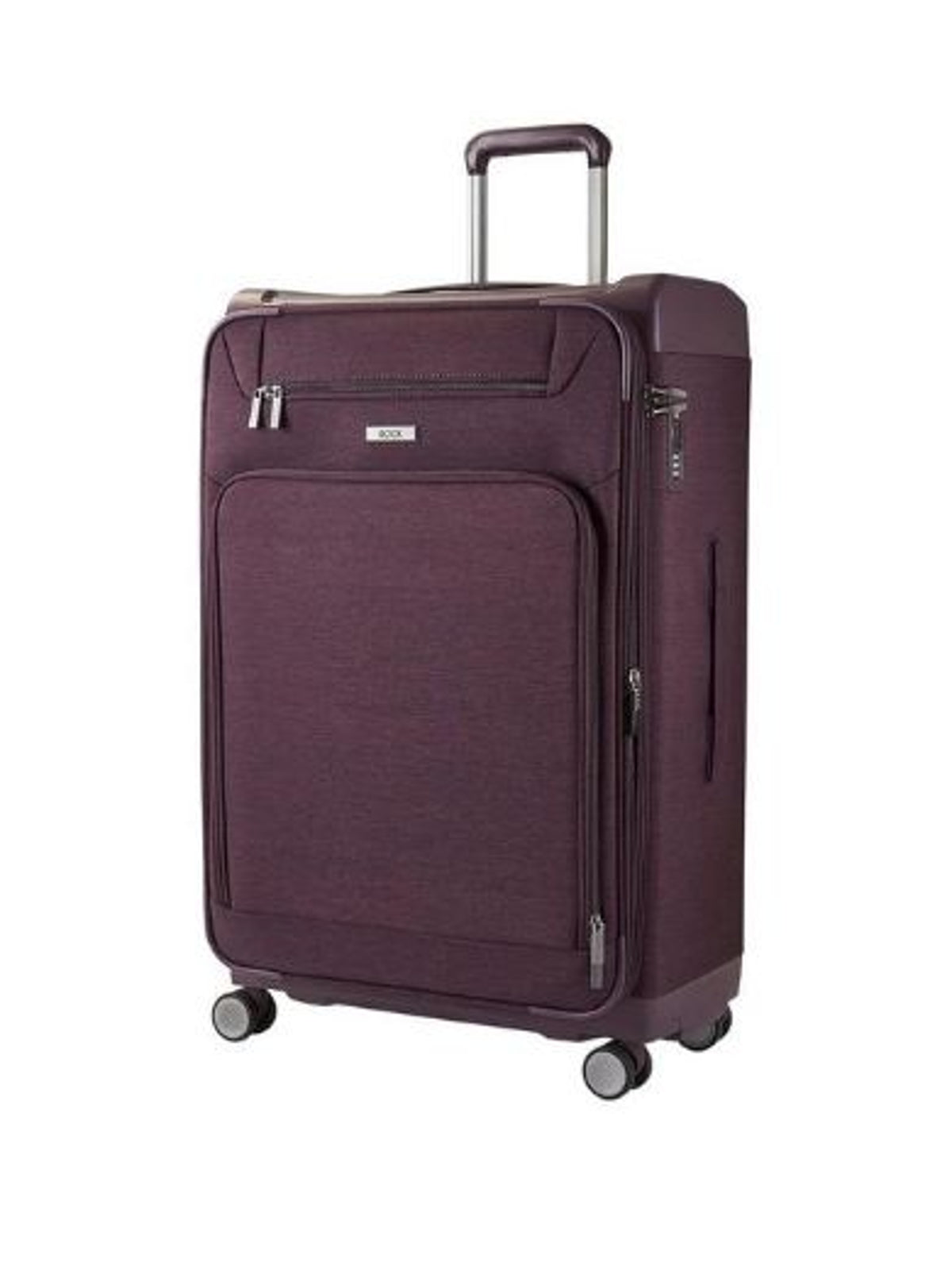 Rock Luggage Parker 8-Wheel Suitcases 2 piece Set - Purple