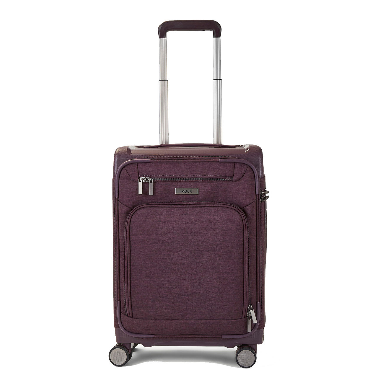 Rock Luggage Parker 8-Wheel Suitcases 2 piece Set - Purple