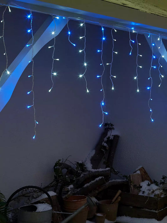 Set of 960 Snowing Icicle Outdoor Christmas Lights