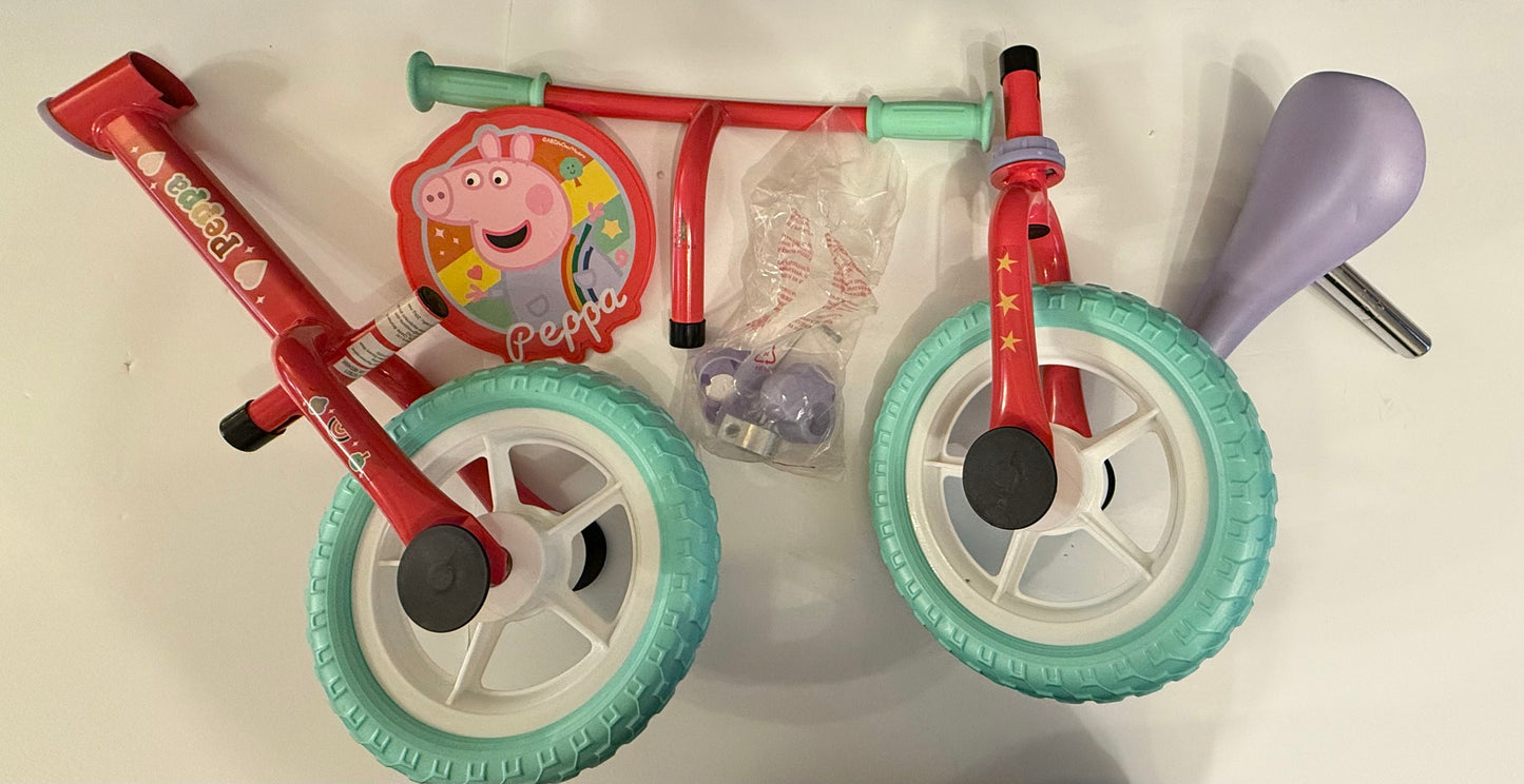 Peppa Pig 10 Inch Balance Bike **Please read description**