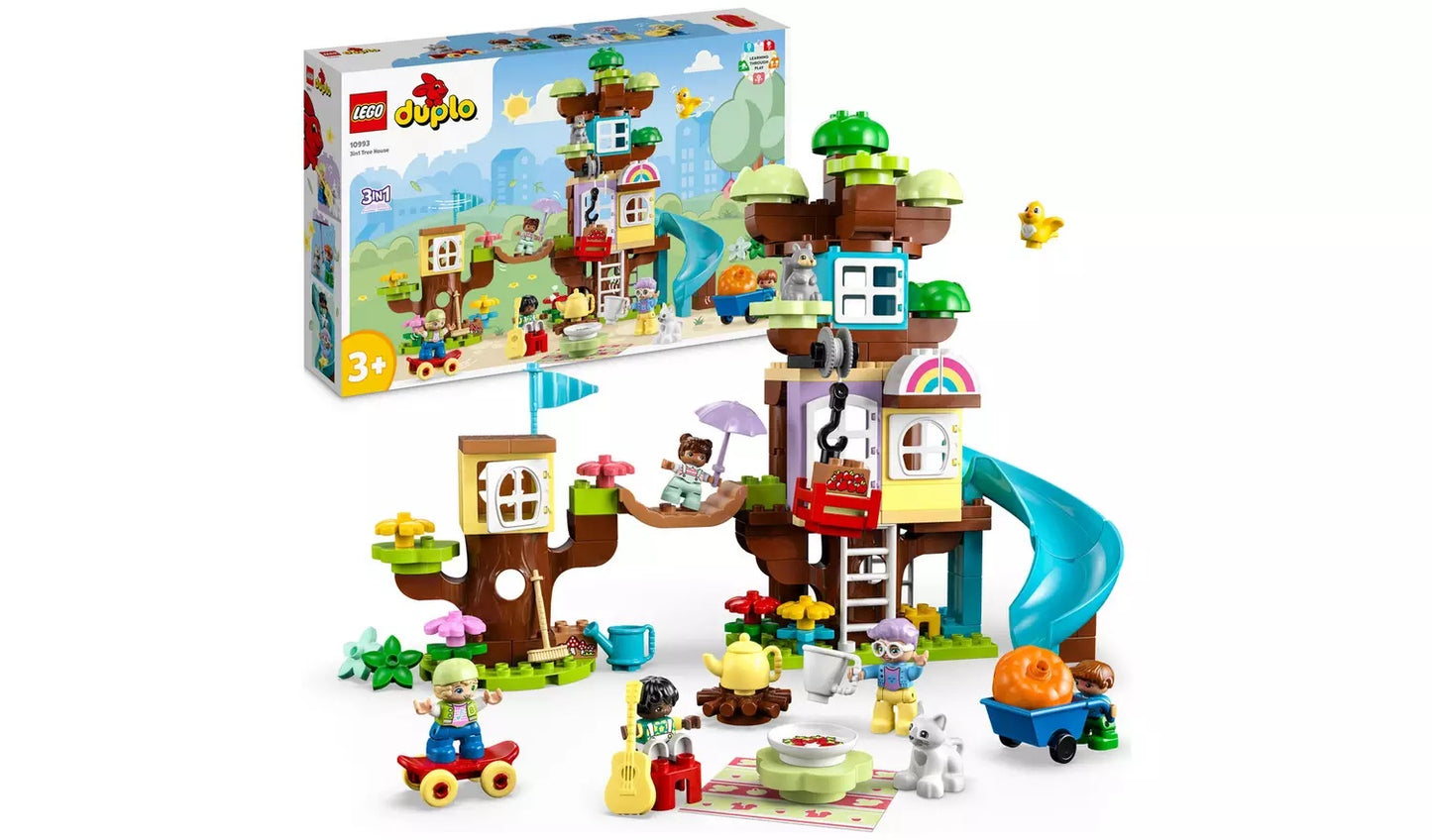 LEGO DUPLO 3in1 Tree House Set with Animal Figures 10993