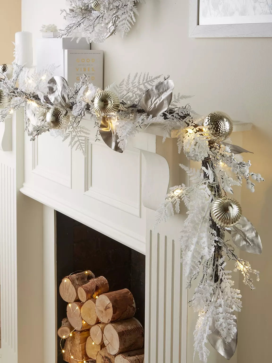 Christmas Winter Garland - 6 foot