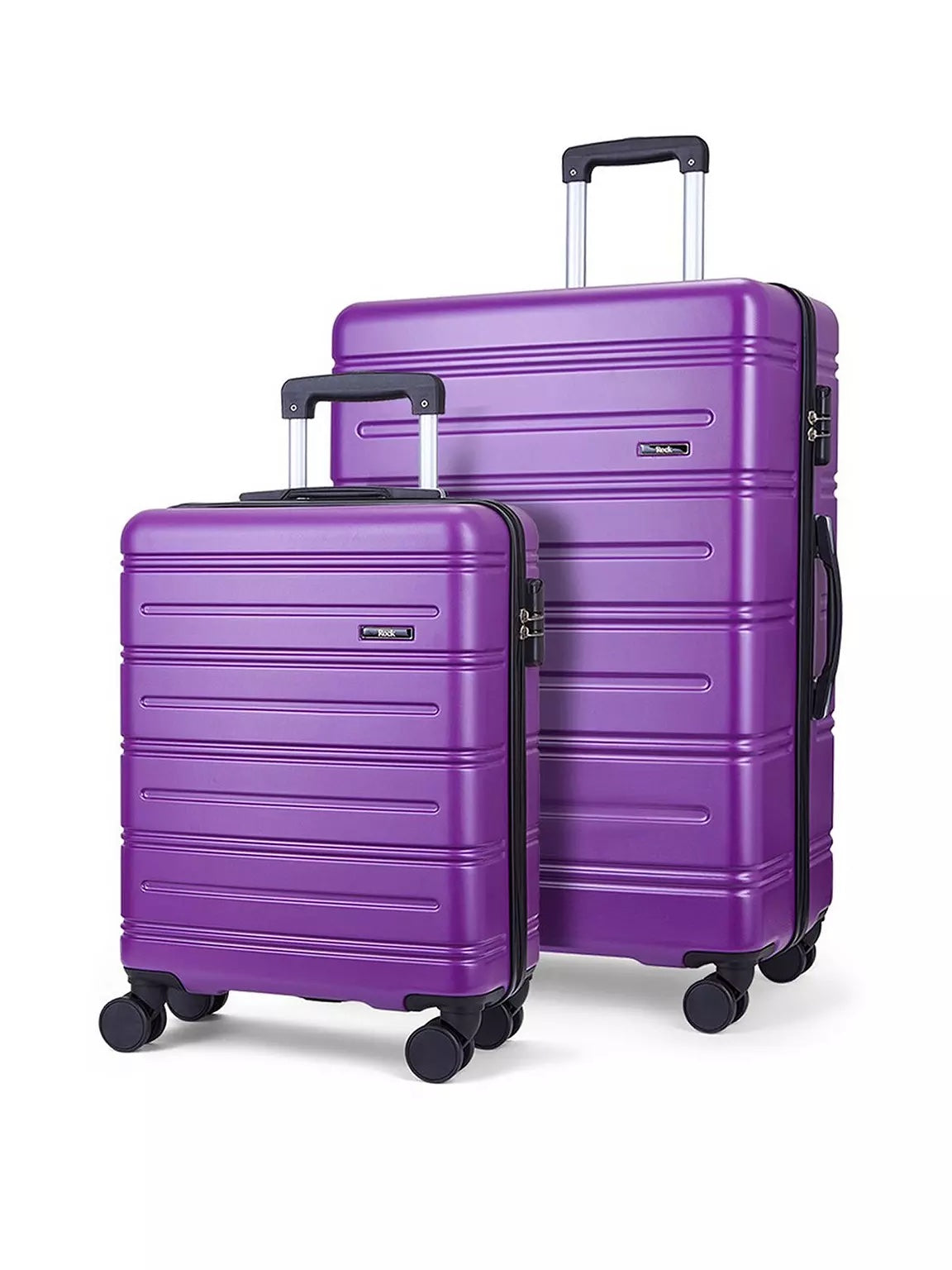 Rock Luggage Lisbon 2 Pc Set Purple