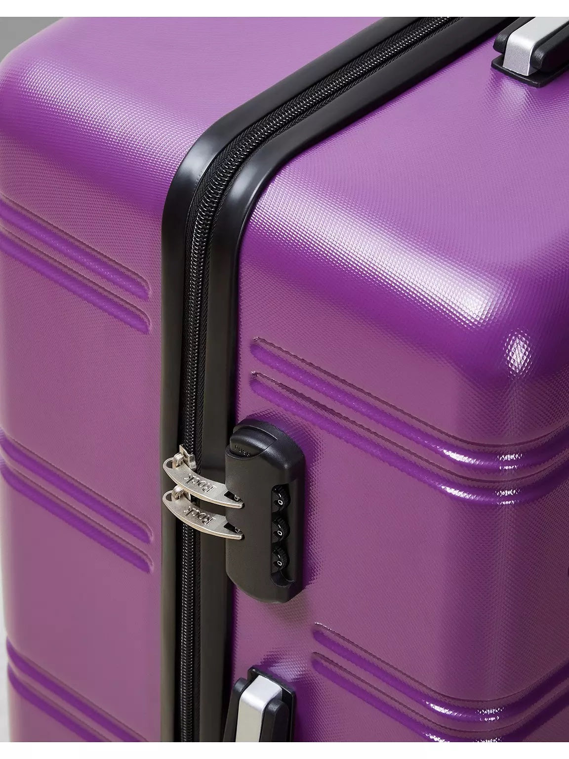 Rock Luggage Lisbon 2 Pc Set Purple