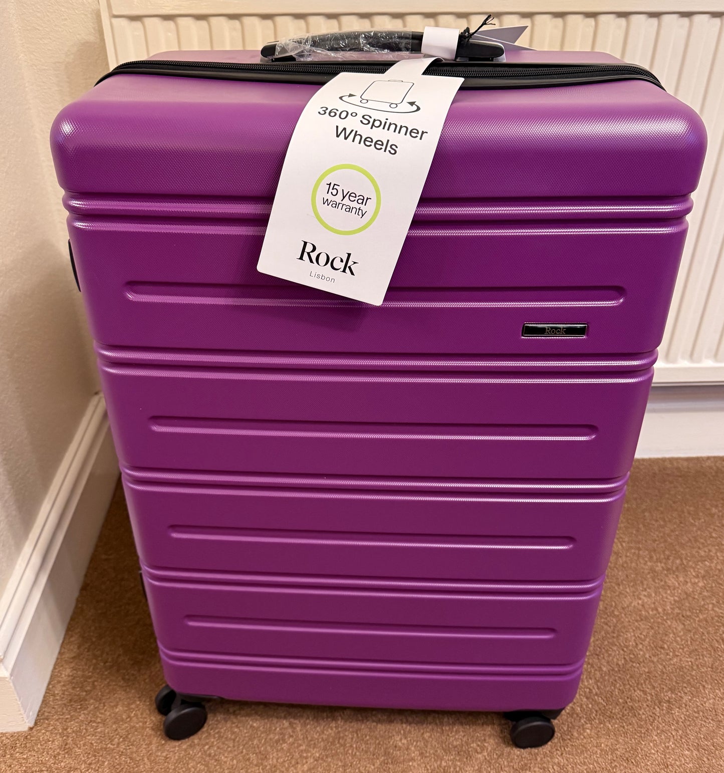 Rock Luggage Lisbon 2 Pc Set Purple