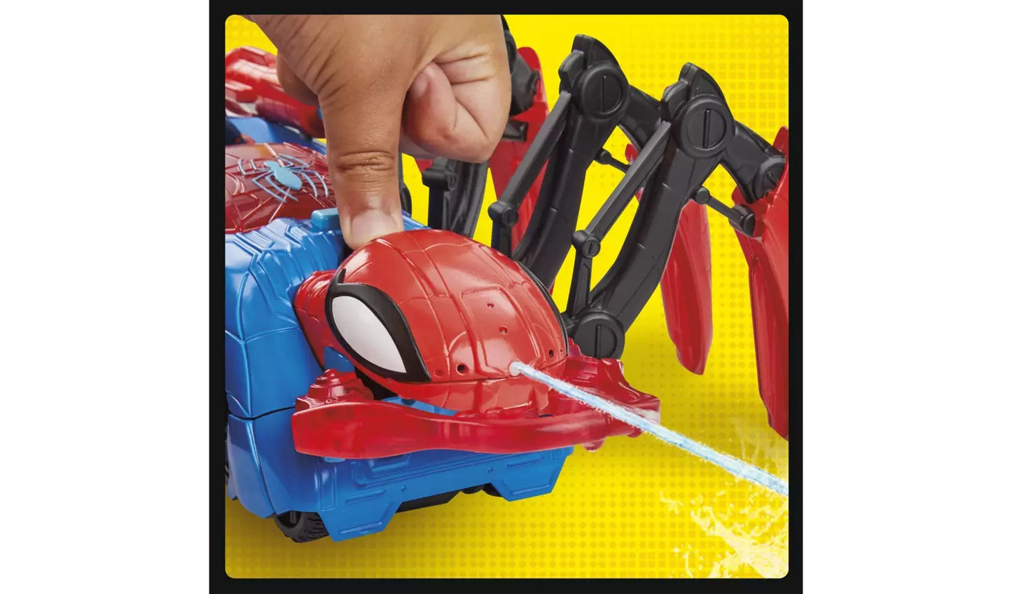 Marvel Spider-Man Crawl and Blast Spider Playset **Tatty Box**