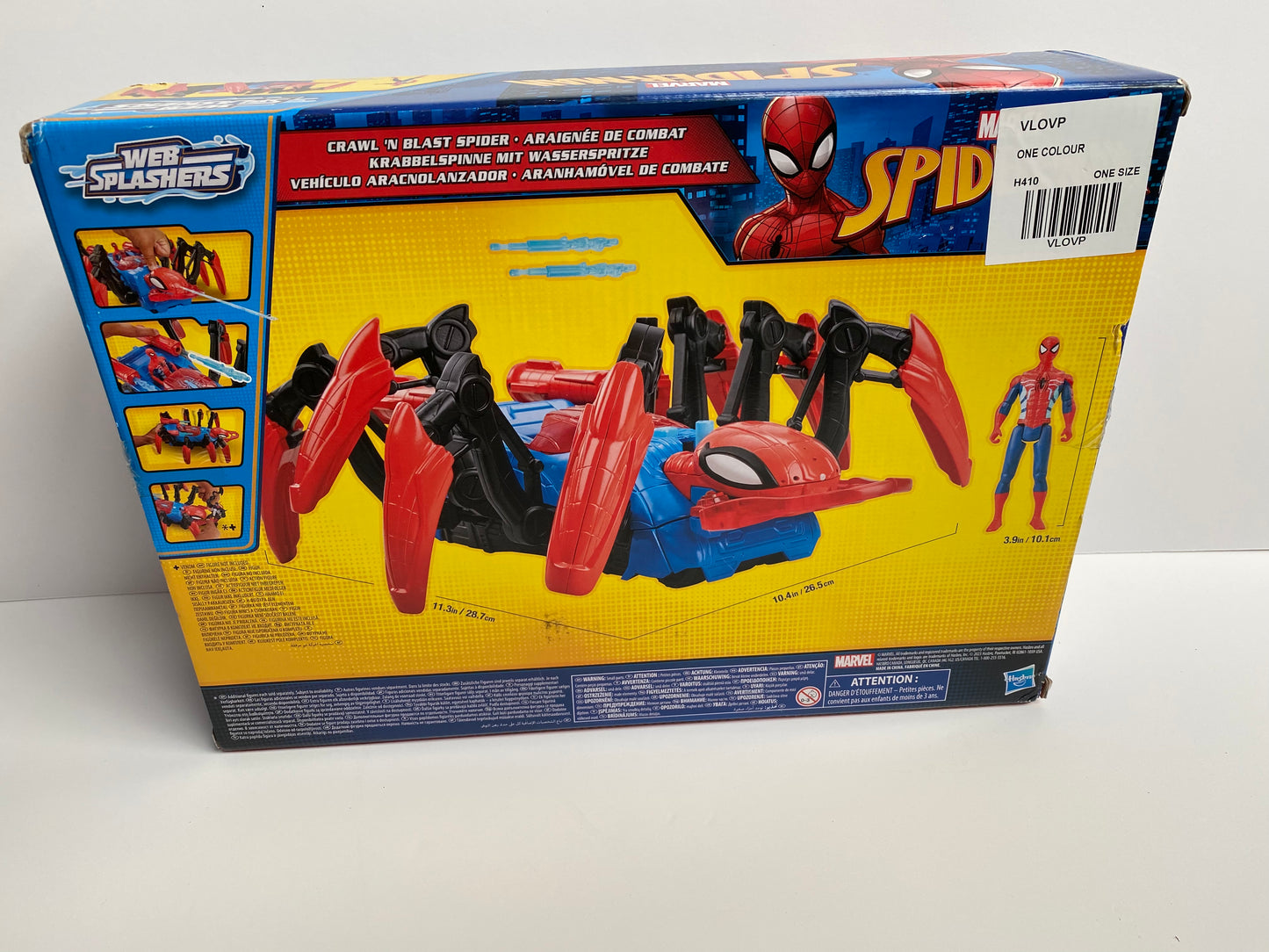 Marvel Spider-Man Crawl and Blast Spider Playset **Tatty Box**