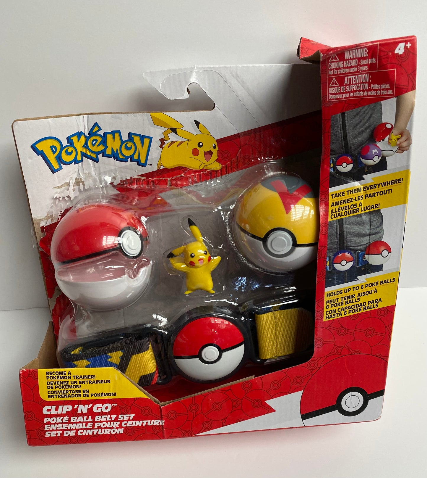 Pokémon Clip ‘N’ Go Belt Set - 2-Inch Pikachu Battle Figure **Tatty Packaging**