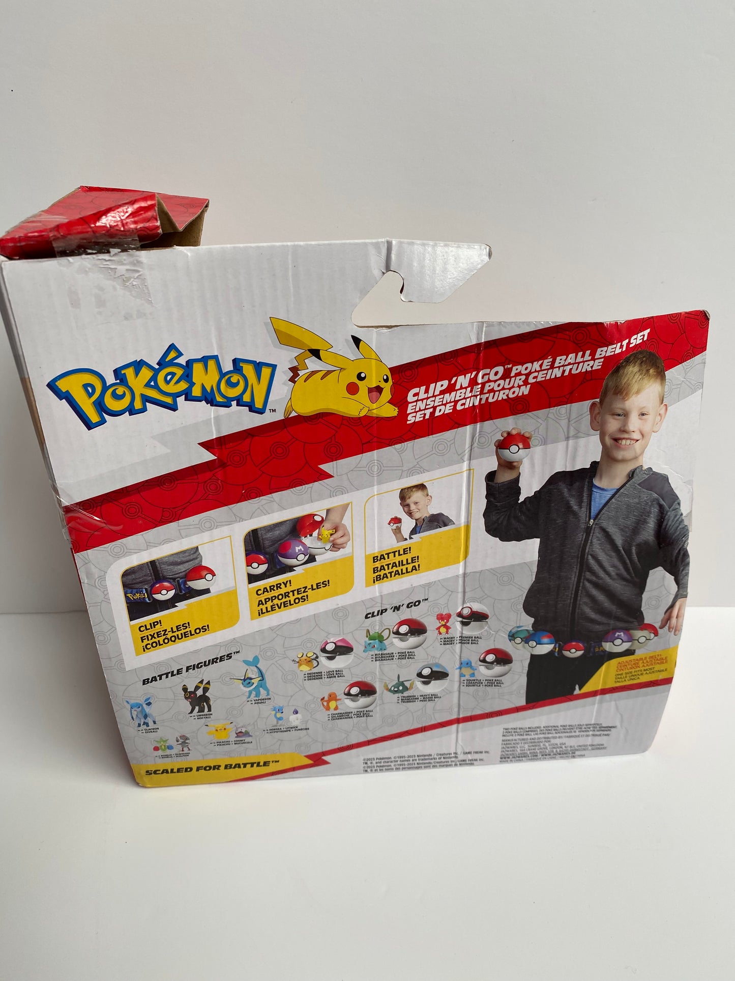 Pokémon Clip ‘N’ Go Belt Set - 2-Inch Pikachu Battle Figure **Tatty Packaging**