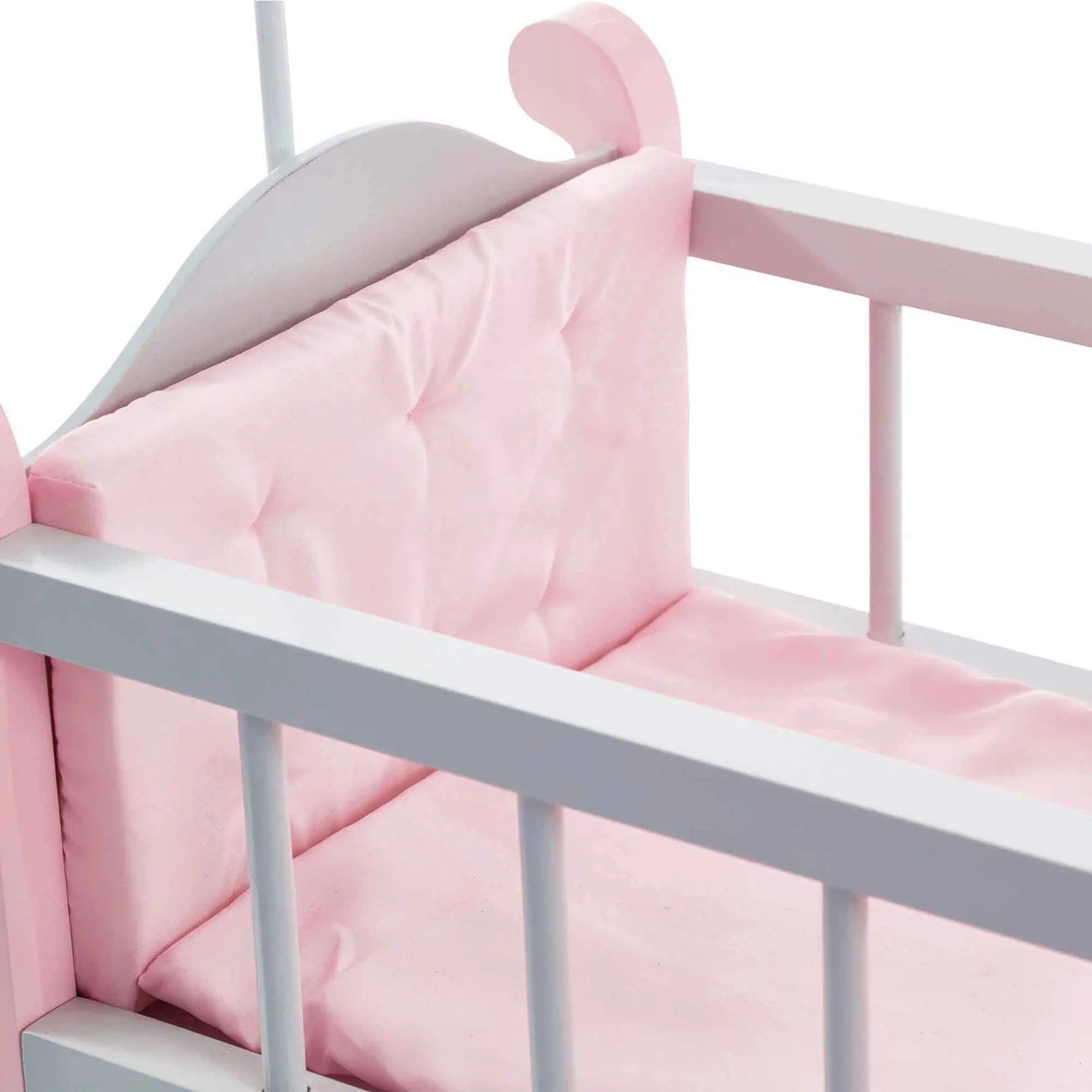 Olivia's Little World Polka Dot Princess Wooden Baby Doll Crib