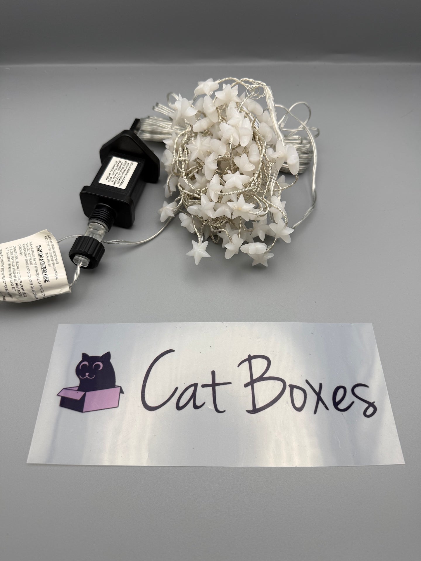 120 LED Star Cluster Christmas Lights - White/Warm White - 3M