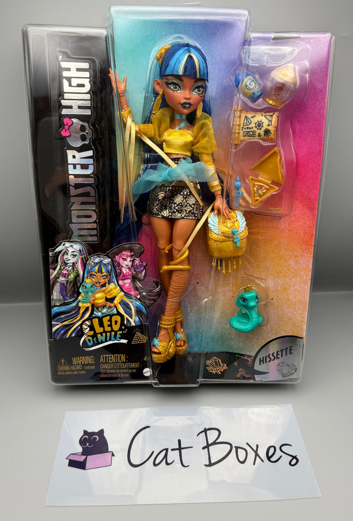 Monster High Cleo De Nile Doll Includes Pet Cobra Hissette