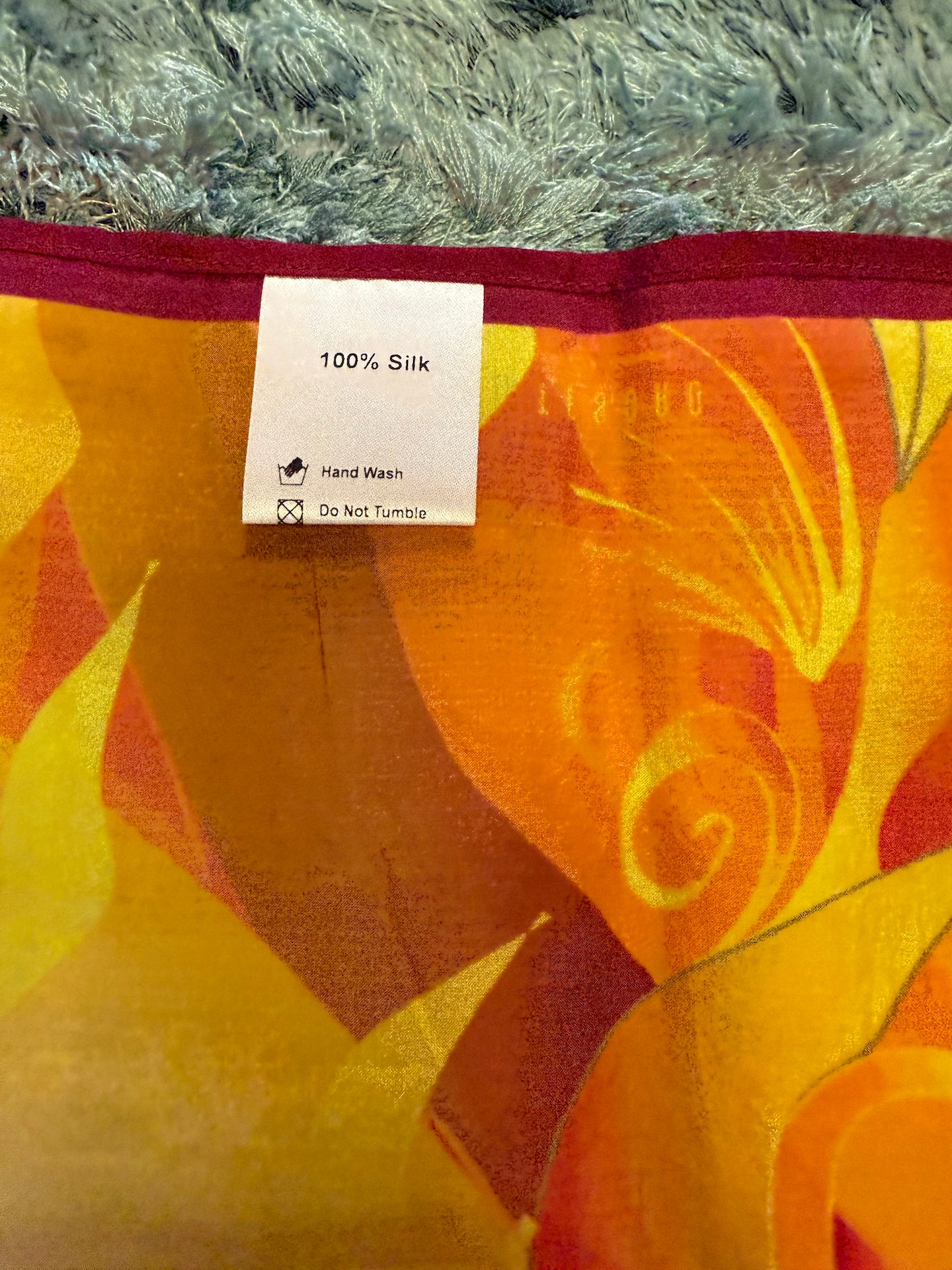 Tesoro by Design Golden Phoenix Silk Scarf